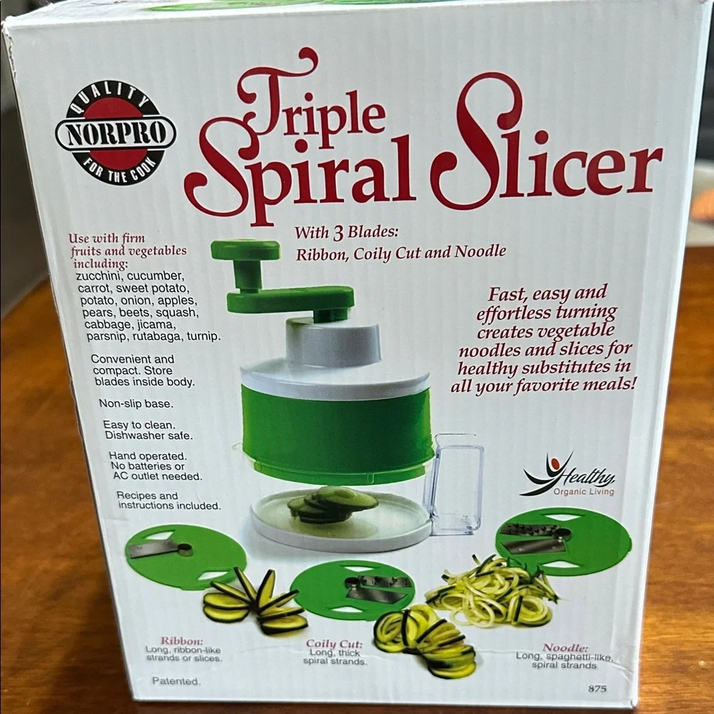 NORPRO Triple Spiral Slicer 3 Blades NWT